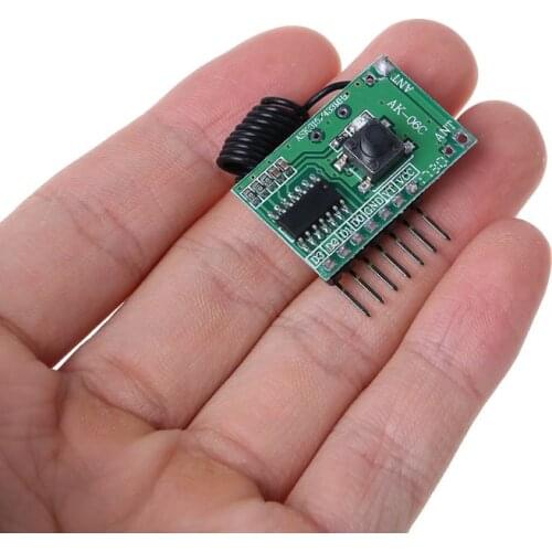 AK-06C Wireless Wide Voltage Coding Transmitter Decoding Receiver 4 Channel Output Module for 315/433Mhz Remote Control