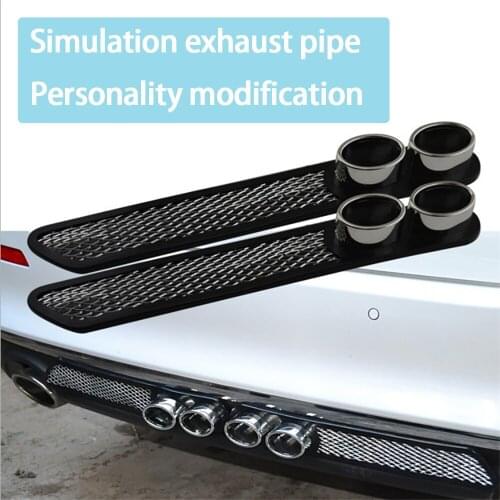 Car Gill Vent Sticker Universal Car Fake Vent Grille Muffler Air Intake Flow Cover Decoration Decal Auto Accessories1 Pair