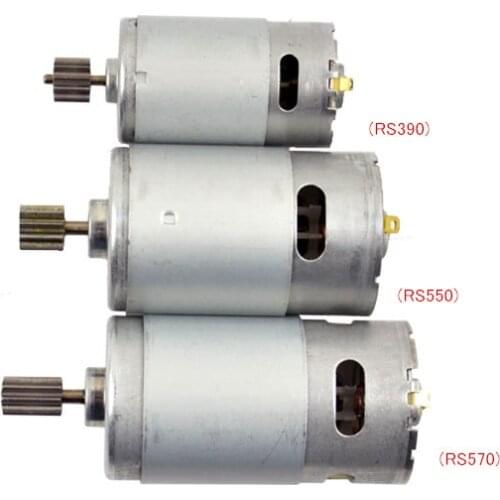 DC 6V 12V 8000 - 30000RPM 390 550 570 Motor For Baby motorcycle RC Toys Car Motorcycle buggy Motor parts 10T 12T 16T