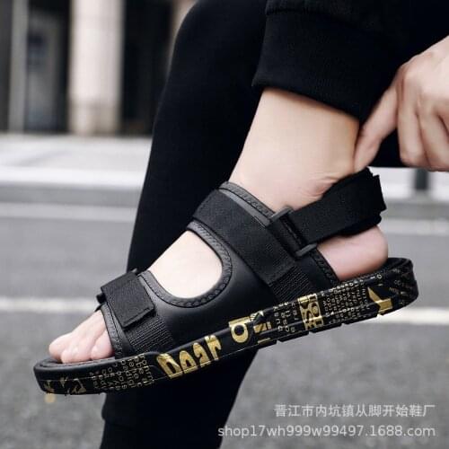 Summer Slippers Dual-Purpose Outer Wear Beach Shoes Mens Sandals New Style Slippers Fashion One-Piece Korean Version Fashion
