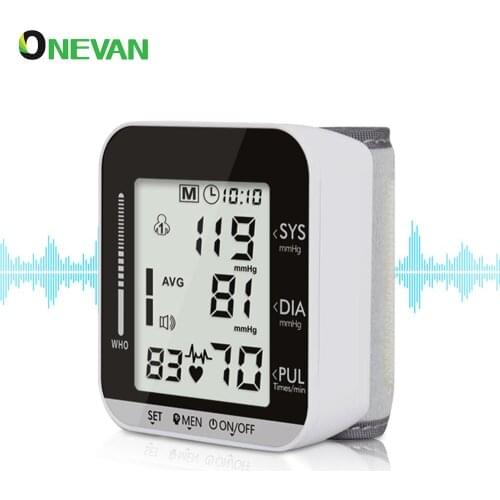Healthcare Sphygmomanometer Electronic Wrist Tensiometro Digital Tonometer Meter for Measuring Blood Pressure And Pulse Rate