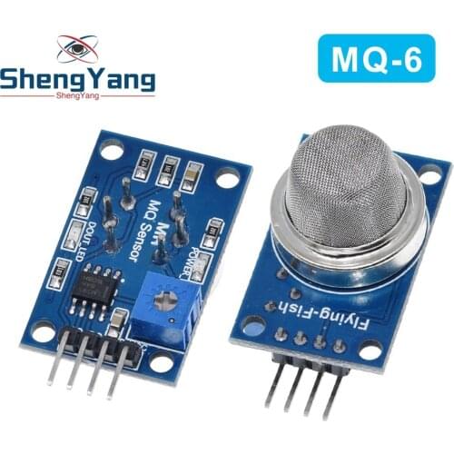 ShengYang 1PCS MQ-6 LPG Gas Sensor Module Liquefied Propane Iso-butane Butane Combustible Gas Detection Sensor MQ6