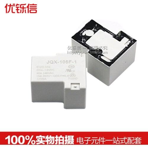 Original relay JQX-105F-1-012D-1HS HF105F-1-012D-1HS 4 feet normally open 30A