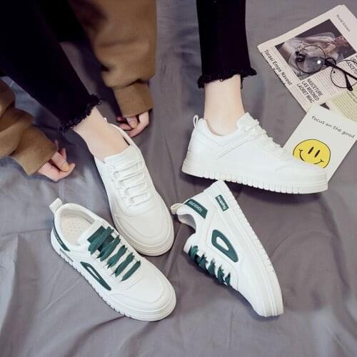 Autumn Womens Shoes Fashion Shoes Solid Color White Shoes Light Breathable Casual Shoes Campus Student Shoes Walking Shoes