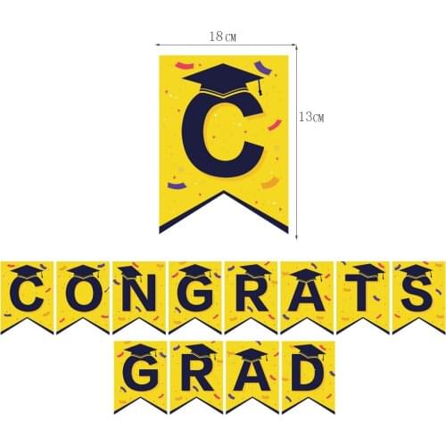 Graduation Season Theme Parti Balloon Decor Banner Digital Metallic Baloon Happy Graduation Decoration Congrats GRAD