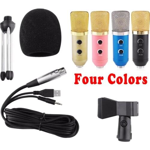 MK - F100TL Professional USB Microphone Condenser Desktop Computer Microphone with stand free shipping