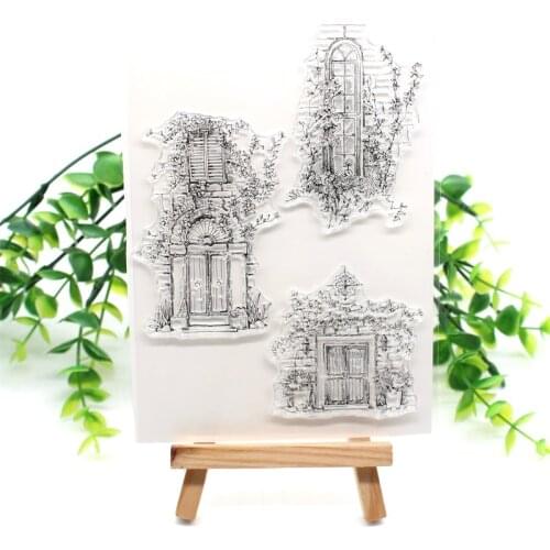 Doors Transparent Clear Silicone Stamps for DIY Scrapbooking/Card Making/Kids Fun Decoration Supplies 389