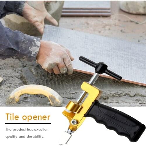 2 in 1 Manual Glass Cutter Portable Handheld Multifunctional Ceramic Tile Opener Ceramic Tile Opener Easy Tiles Cutter Breaker