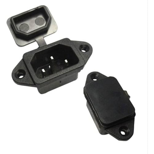 10A250V AC Power Socket with Rubber waterproof cover