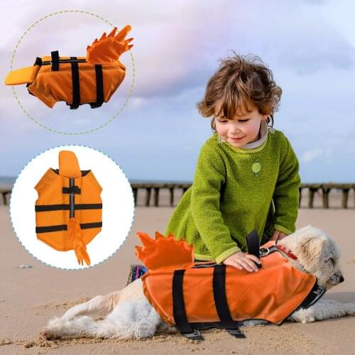 1PC Pet Rescue Life Jacket Coat Life Vest Reflective Outdoor Pet Swimsuit Dog Clothes Swimwear Summer Swimming Supplies