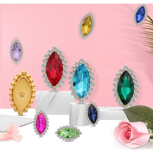 All Color Drop Great Strass Crystal Glass Sew-on Rhinestones with Claw for Diy Craft Christmas Clothing Garment Decoration Sew