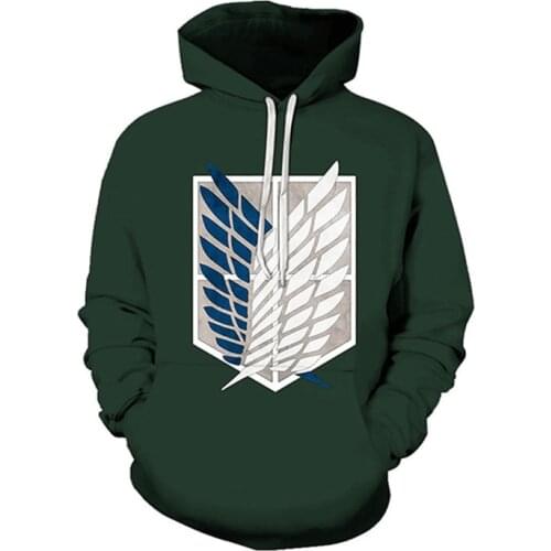 Anime Attack on Titan Eren Cosolay Costume Halloween Shingeki No Kyojin Scout Regiment SNK Cloak Scout Legion Hoodie