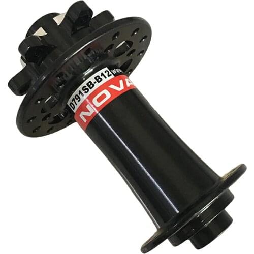 Novatec D791SB B12 Bicycle Boost Hub Front 24h 28h MTB Road Disc Brake Bike Hub 6-Bolt 12mmx110mm 12mm TA thru axle Bike Cube