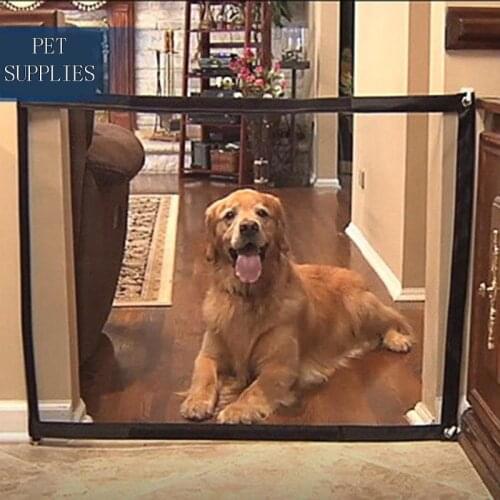 Pet Dog Gate Pet Fence Barrier Portable Folding Safe Guard Indoor Outdoor Puppy Dog Separation Protect Enclosure Pet Supplies