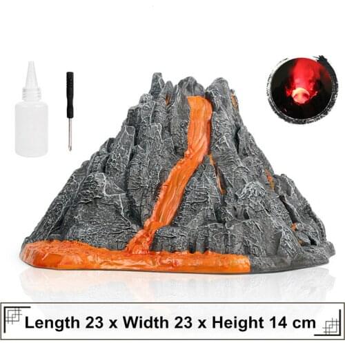 Volcanic Eruption Fiugre Volcano Dinosaur Scene Animal Collector Educational Toys Decoration Kid Birthday Gift