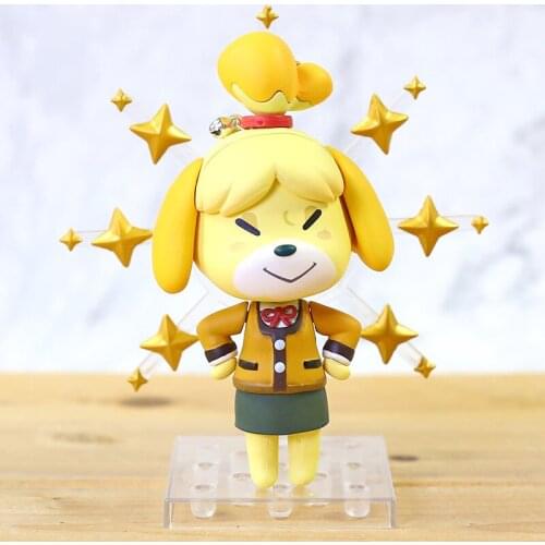 Animals New Horizons Isabelle 386 Winter Ver. PVC Action Figure Q Face Doll Toy