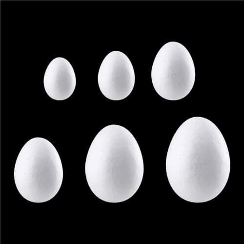 10PCS Foam Styrofoam Balls White Craft Ball Egg Modelling Polystyrene Kids DIY Christmas Decoration Party Supplies Creative Gift