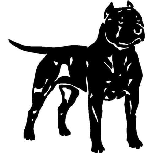 13.5*15.1CM Pit Bull American Staffordshire Terrier Dog Animal Decal Car Styling Decoration Stickers C6-1110