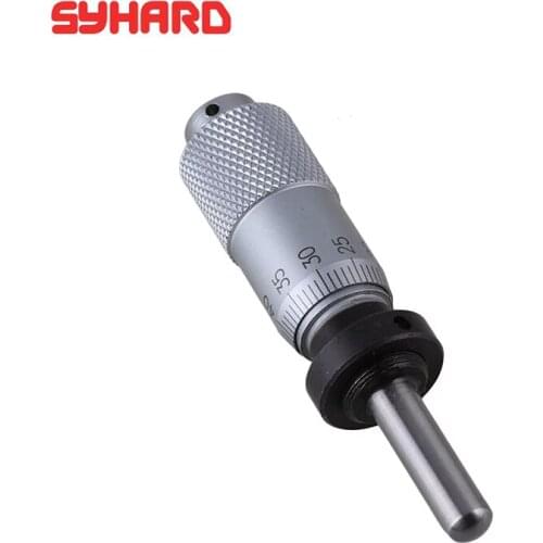 2PCS/LOT 0-6.5mm 0-13mm 0-25mm 0-50mm Flat Head and Round Head Micrometer Differential Head Fine Tuning Nut Micrometer