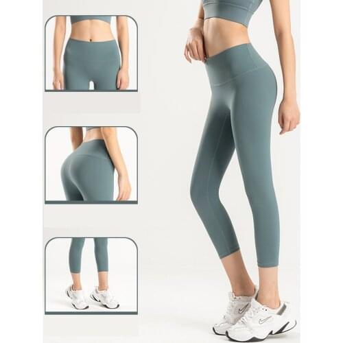 2020 yoga pants Woman Gym Sport Workout Running Two-sided High Rise Yoga Pants High Elastic Running High Waist Yoga Pants Fitnes