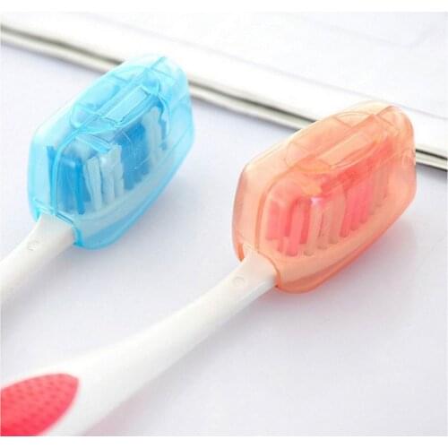 5Pcs Travel Toothbrush Head Cover Case Cap Hike Camping Brush Cleaner Protectors C1FF