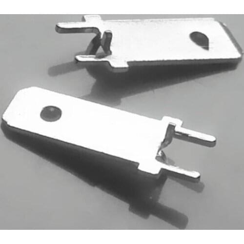 6.3 Insert Terminal 250 with Positioning 19.6 Long for Circuit Board Solder Paste Copper Plating 0.8mm x200