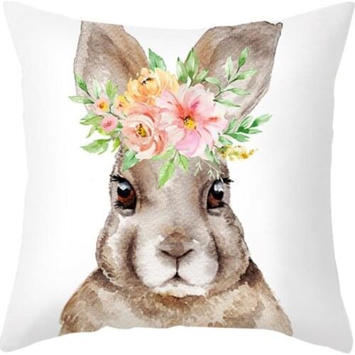 80% Hot Sale Pillowslip Cover Handtailor Safe Breathable Easter Cushion Cover for Hotel Sofa Chair Supplies