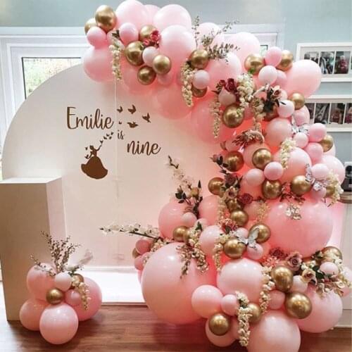 95pcs Balloon Garland Arch Kit Pink Balloon For Baby Shower Bridal Shower Wedding Birthday Party Decoration Party Background Der