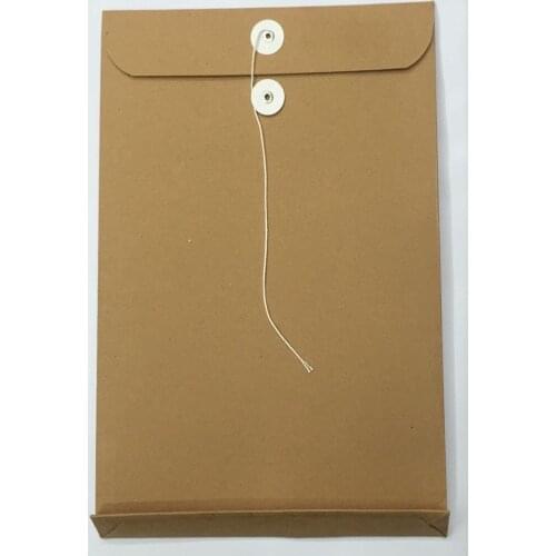 A4 33 * 23 * 2.7CM a4 Portfolio kraft paper gift bag with seal A4 size Document gift packaging bag Kraft pouch