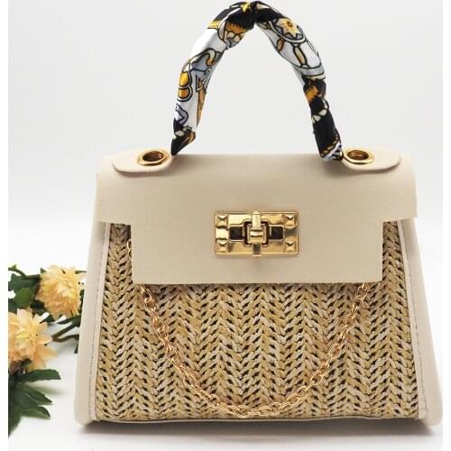 Boutique recommendation 2021 new summer woven bag retro portable straw woven bag fashion messenger bag