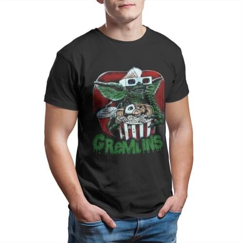 GREMLINS GIZMO T-Shirt Short Sleeve Graphic Anime Oversized Retro Tshirts 13048