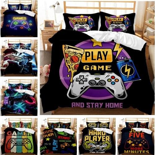 2021 Game Gamepad 3D Print Comforter Bedding Sets Gamer Queen Twin Single Size Duvet Cover Set Pillowcase Home Textile Luxury