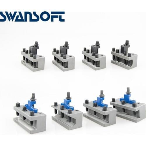 TOOA1 150-300mm lathe swing 40-position quick change tool post set, European style, contain 1pcs tool post and 4pcs holder