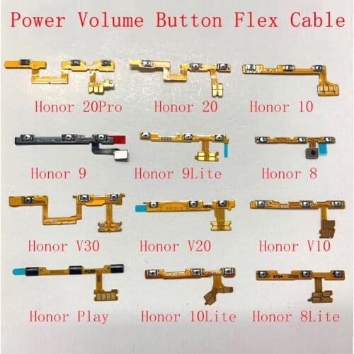 Power Volume Button Flex For Huawei Honor 20 20Pro 10 10Lite 9 9Lite 8 8Lite 10 Play Honor V10 V20 V30 honor 8X 8C 7A Power Flex