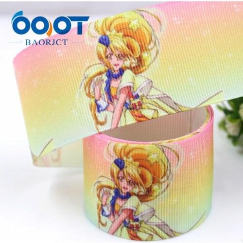 1-1/2'' 38MM cartoon Printed grosgrain ribbon, DIY handmade Hair accessories Material wedding gift wrap party 184235