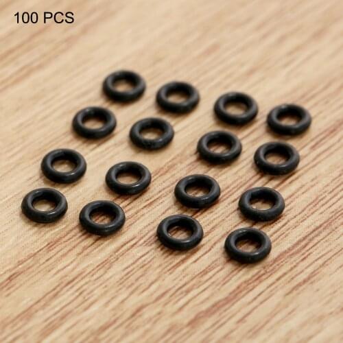 New 100Pcs Hunting Rubber O Ring Black Gasket Grip Washer Grommets Stems/Flights Darts Arrow Tips Broadhead Replace Accessories