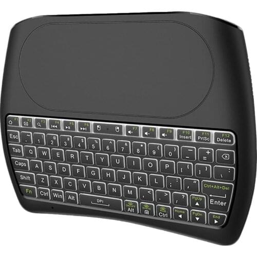 New Backlit Keyboard English/Russian D8 Pro/Plus 2.4G Wireless Air Mouse with Touchpad Remote Control for Android TV BOX/PC 7