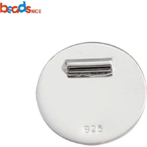 Beadsnice 925 Sterling Silver Charm Pendant Round Diy Stamping Blanks Jewelry Jewelry Accessories Making 34864