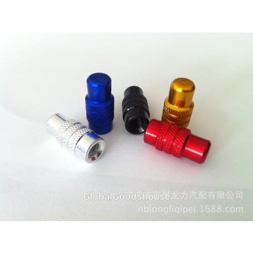 WholeSale 100pcs/lot Presta valve cap CNC aluminum bicycle colorful Stem Cap CNC Aluminum Bike Valve Cap Anodized Free Shipment