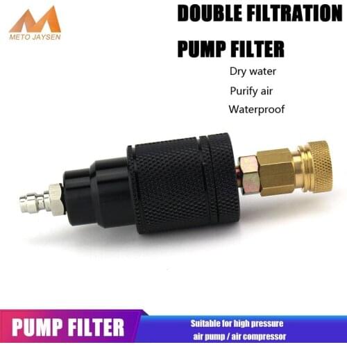 PCP Paintball Hand Pump Filter Water-Oil Separator with Filtering Cotton M10x1 Thread Quick Coupler Purify Air 300bar 4500psi