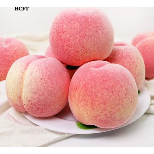 Party festive props Home hotel bar cafe restaurant Shop Store decoration Artificial Simulation Peach faux fake fruit Model