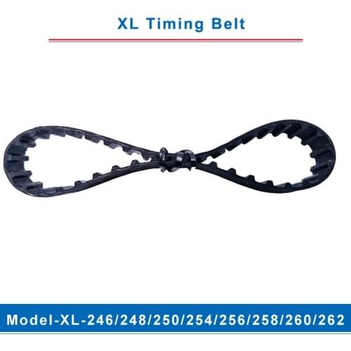 XL timing belt model-246XL/248XL/250XL/254XL/256XL/258XL/260XL/262XL belt teeth pitch 5.08mm width 10/15mm for XL timing pulley