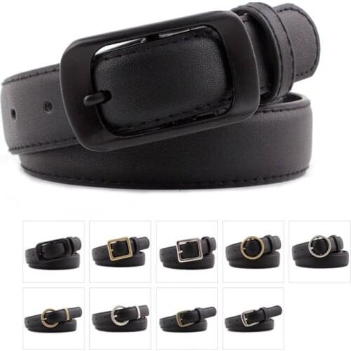 Belt female student Korean version of the waist belt pin buckle simple ins fashion decoration jeans belt garden buckle