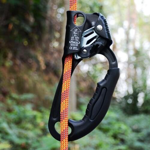Hand Ascender 8-13mm Rope Ascension Tree Rock SRT Climbing Caving Mountaineering Rescue Equipment