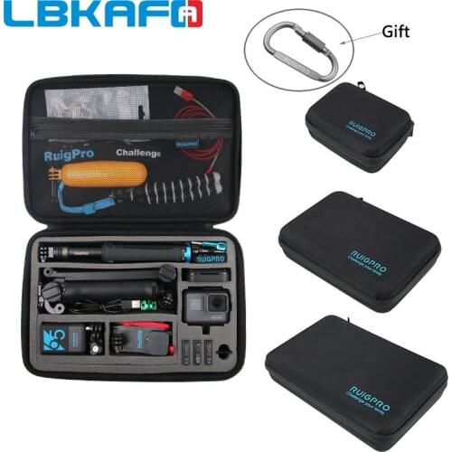DIY Storage Bag Shockproof Carrying Case Protective Box For DJI Osmo Action GoPro Hero 9 8 7 6 5 SJCAM SJ8 SJ9 YI Camera Accessy