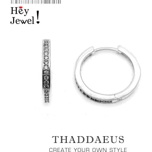 White CZ Creole Large Hinged Hoop Earrings Pave,Europe Style Fashion Good Jewerly For Women,2018 Gift In 925 Sterling Silver