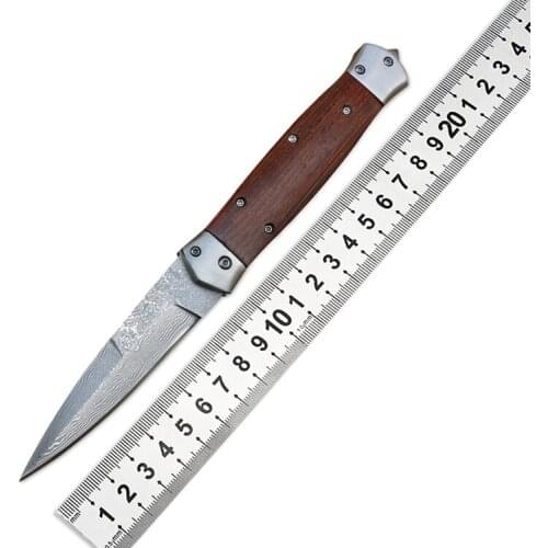 Folding Blade Knife 57HRC Steel VG10 Damascus Blade Folding Pocket Survival Camping Knives Fishing EDC Tools Outdoor Knifes