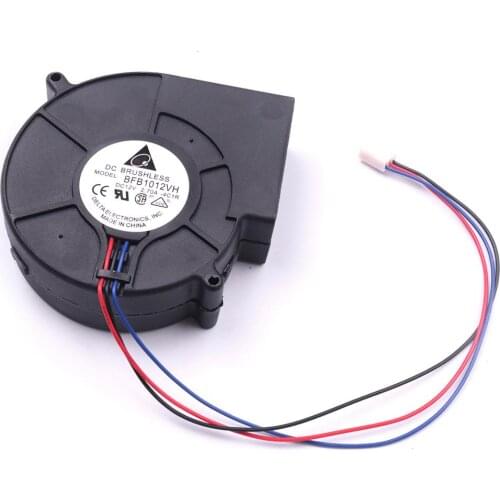 DC 12V 3 Pin Brushless Turbo Blower Centrifugal Fan BFB 1012VH 0.5-1A BBQ Stove Cooking Cooler Powerful Air Blower Fan 4500RPM