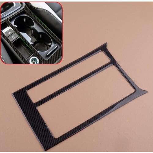 High Quality Carbon Fiber Water Cup Holder Panel Cover Frame fit for VW Golf MK7 VII 2013 2014 2015 2016 2017
