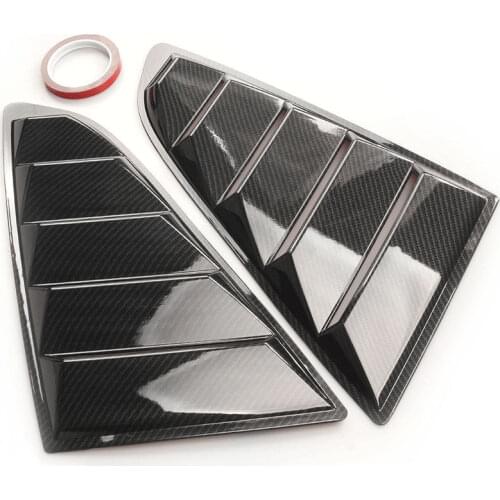 1Set Car Rear Louvers Quarter Window Scoops Spoiler Car Tunning Panel Side Air Vent Cover for 2005-2014 Ford Mustang accessories